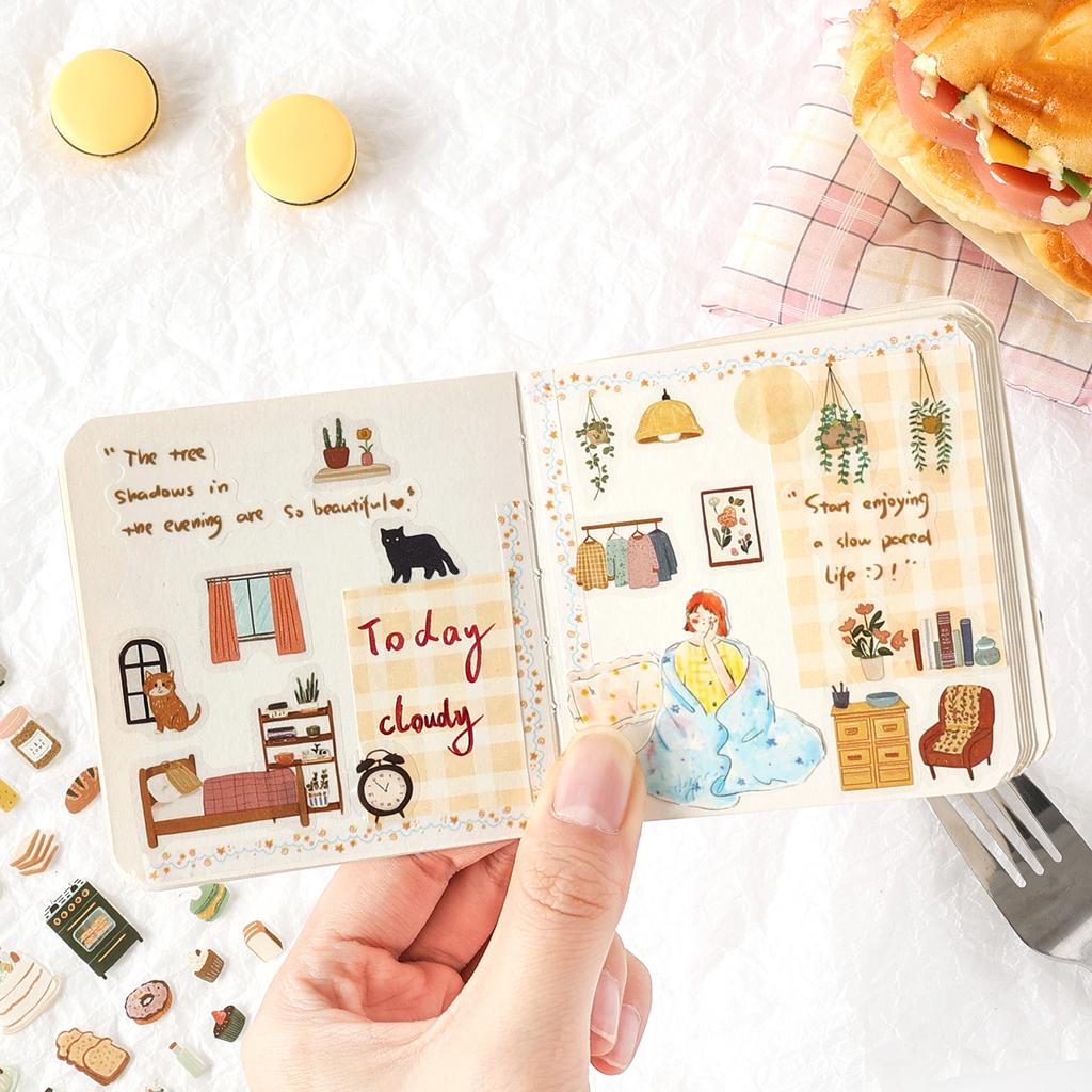 A Fleeting Pleasure Series Cute Life Landscape PET Sticker Creative DIY Journal Material Collage Scrapbooking Stationery