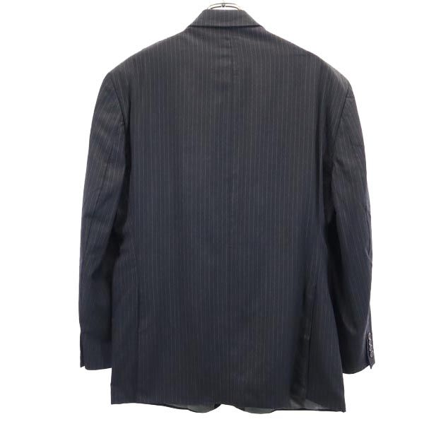 Chaps Stripe 100% Wool Tailored Jacket Navy System Men's Used