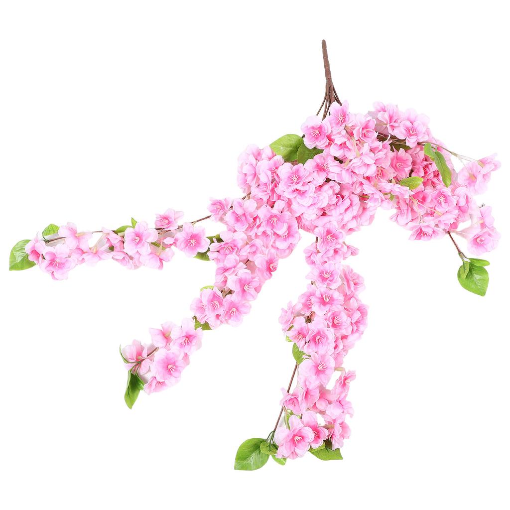 Artificial Cherry Blossom Branches High Realism Silk Flowers Hanging Vine Home Wedding Arch Decor Living Room Floral Party