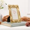 1PC, European-style Rectangular Golden Rose Relief Decorative Photo Frame