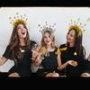 2025 New Year Adult Teens Headband Sequins Letter Hair Hoop Carnivals Party Headpiece Christmas Party Props