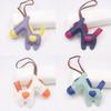 Hanging Rope Keychain Small Donkey Backpack Decoration Pendant Leather Keyring Cute Fashion Bag Charm Accessories Jewelry Gift