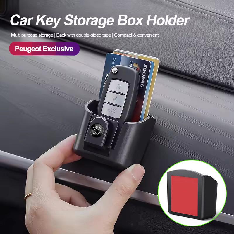 Car Interior Key Storage Box Dashboard Hang Organizer Holder For Peugeot 208 3008 308 2008 207 107 508 607 406 407 408 5008 4008
