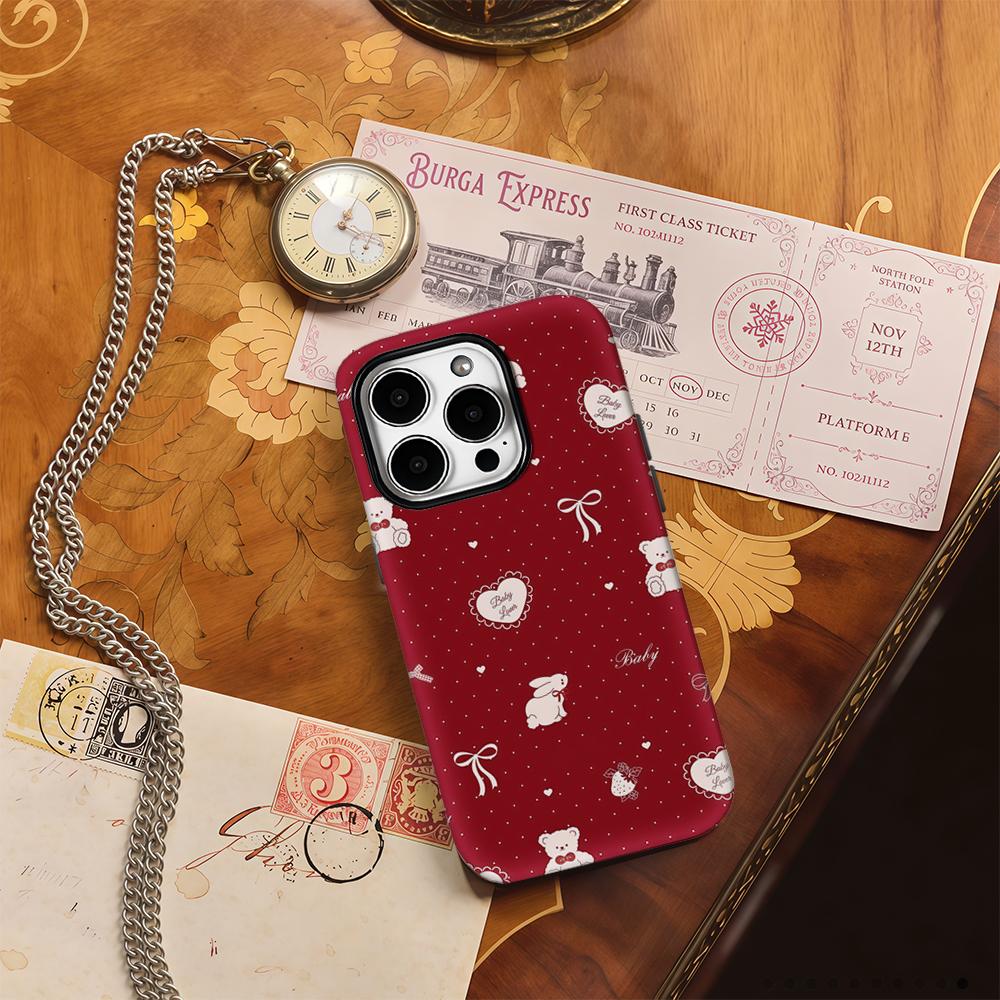 Baby TeddyFor Magnetic Phone Case for IPhone 17 16 15 14 13 Pro Max Plus Single Double-layer Tough Case
