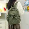 Schoolbag schoolbag ins solid color simple small backpack, high value campus lightweight junior high school student schoolbag versatile backpack
