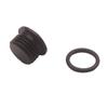 Universal Black Alloy Aluminum 10 AN 10 -AN 5/8" ORB Socket Plug with O ring
