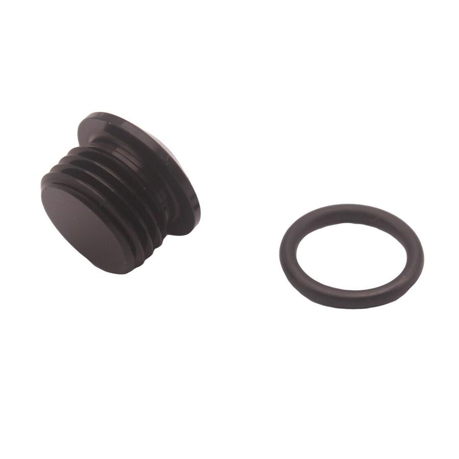Universal Black Alloy Aluminum 10 AN 10 -AN 5/8" ORB Socket Plug with O ring
