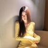 New early autumn atmosphere, wearing temperament, thin inside, bottom long-sleeved knitted dress, long dress