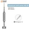 AMAOE AD-2D AD-3D Aluminum Drill Screwdriver for Mobile Phone Repair with S2 Alloy Head High Precision  Maintenance Bolt Driver