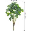 IMIKEYA Artificial Shamrock Clovers Plants Simulated Green Plants - St Patricks Day Lifelike Greenery Bouquets Floral Stems Bonsai for Irish Party