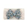 baby new children's hair accessories cute baby floral seamless wide headscarf nylon bow baby headband