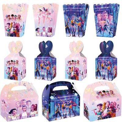 Łowcy Demonów Artykuły na Imprezę Pudełko na Cukierki Baby Shower Koreański Kpop Anime Dekoracja na Przyjęcie Urodzinowe Urodziny Dzieci Papierowe Pudełka na Prezenty