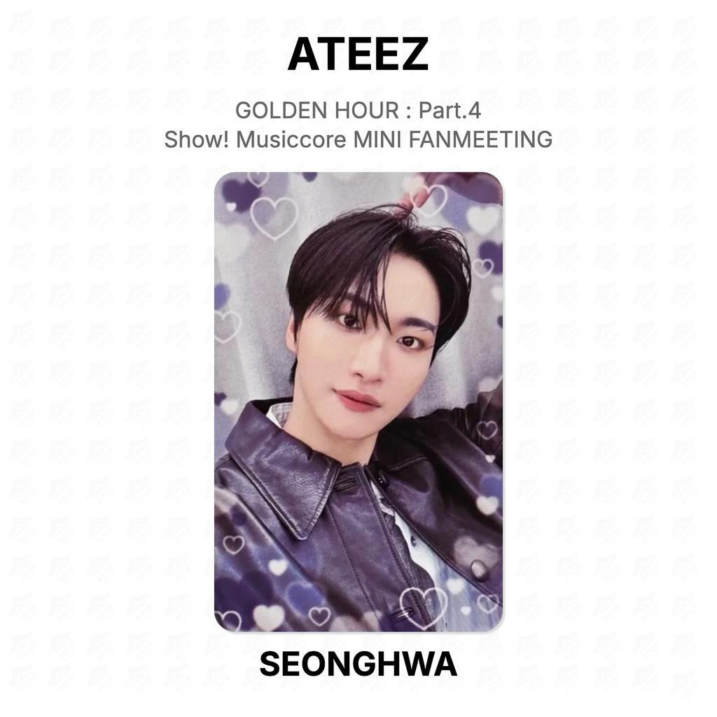 ATEEZ ORA D'ORO : Parte 4 Mostra! Musiccore MINI FANMEETING Fotocarta Ufficiale