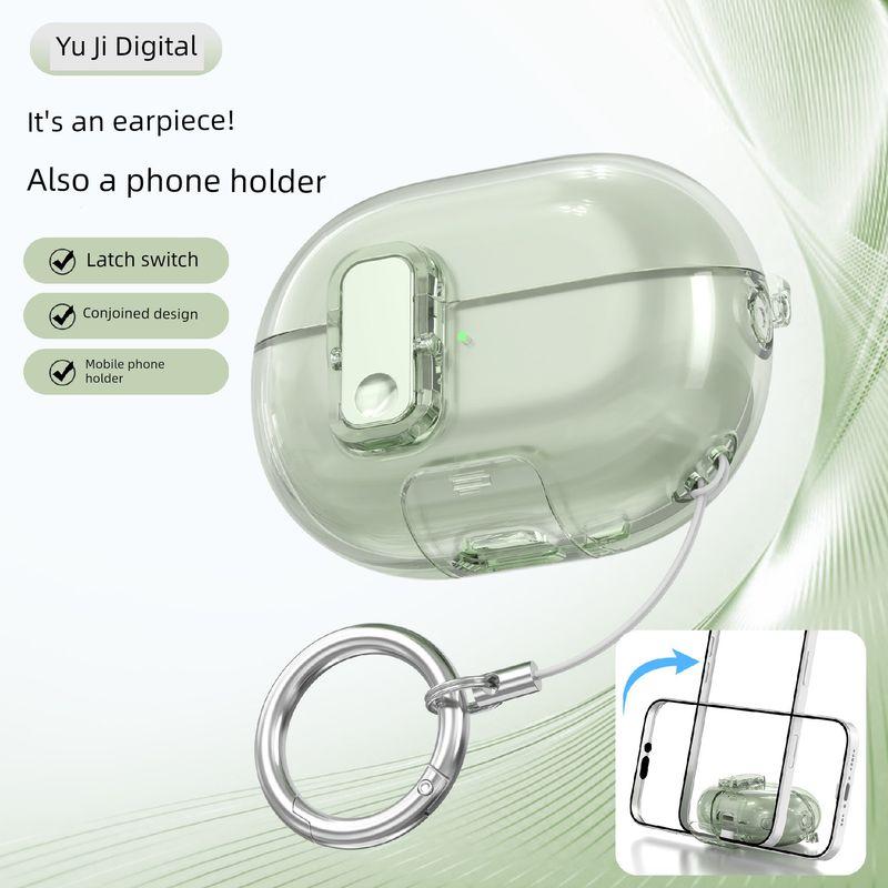 

Чехол для наушников Switch Freebuds 6i Держатель для мобильного телефона Защитный чехол Прозрачные Мягкие Креативные Чехлы для наушников Защита от потери Новое поступление Защитный чехол Huawei FreeBuds Pro3 Transparent green