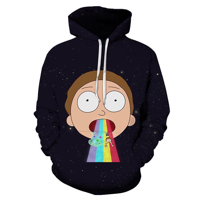Hot And Rick Morty 3d Print Womenmen Pullover Hoodie Sweatshirt Jumper Tops