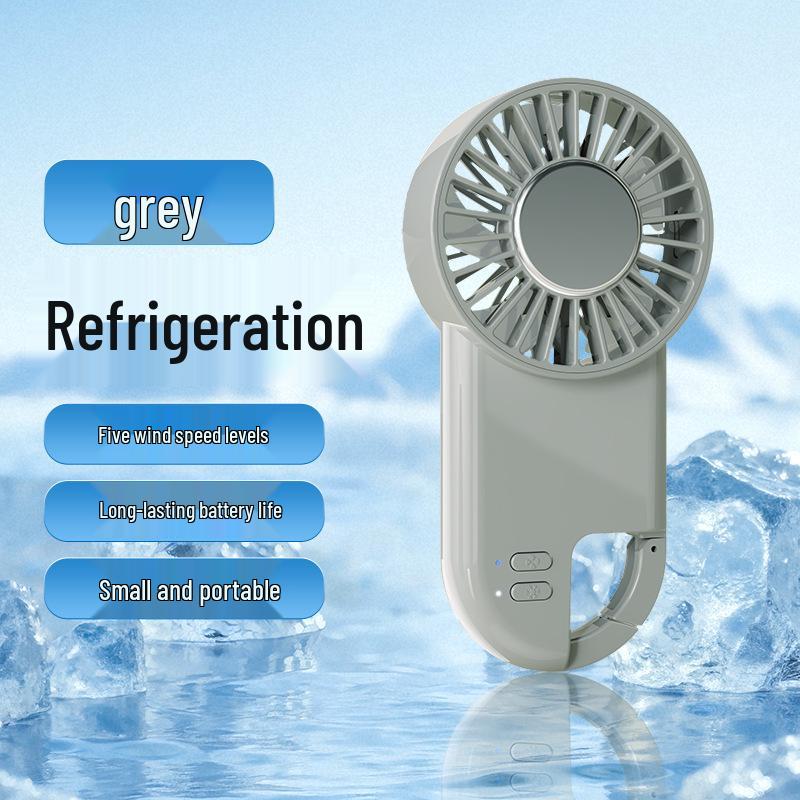 

Portable USB Charging Handheld Climbing Fan 1800mAh сірий колір