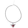 Gothic Style Sacred Heart Necklace Personalized Scared Heart Pendant Neck Chain Delicate Collarbone Chain Accessory