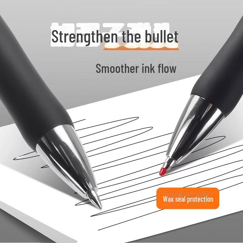 K35 Click Gel Pen: 0.5mm Black/Red for Students & Office