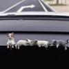 4pcs Cute Cat Car Center Console Decoration Funny Kitten Action Figure Auto Dashboard Rearview Mirror Decoration Car Accessories
