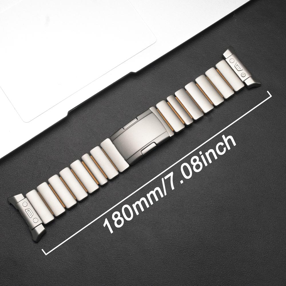 Titanium Rubber Strap for Samsung Galaxy Watch Ultra 2025 Wristband Luxury Metal Band for Galaxy Ultra Watch 47mm 2024 Replaced
