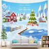 Christmas Tree Simple Style Tapestry Living Room Bedroom Home Christmas Decoration
