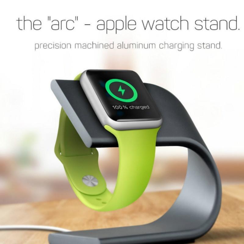 1 Stück Aluminium U-förmiges Ladegerät Ladeständer Dockständer für Apple Watch Metallaufsteller