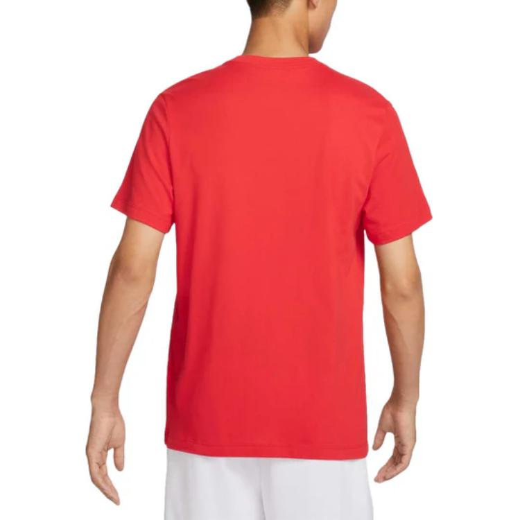 Nike T Shirt Men's Comet Red/Comet Red/White/Travel Yellow FZ4578-637