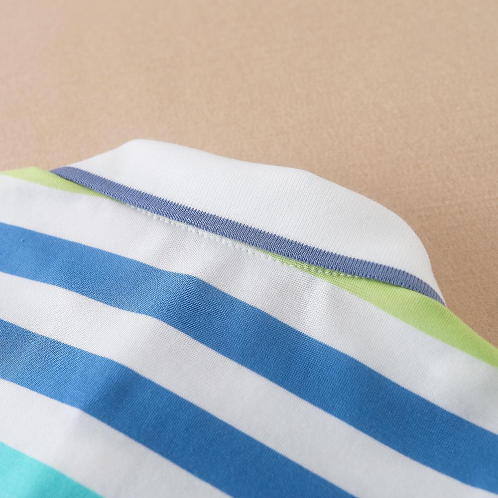 Polos para Bebé Niño de Alta Calidad Verano Manga Corta Rayas Top Camisa Ropa 2T-6T Niños Camisetas Cuello Vuelto