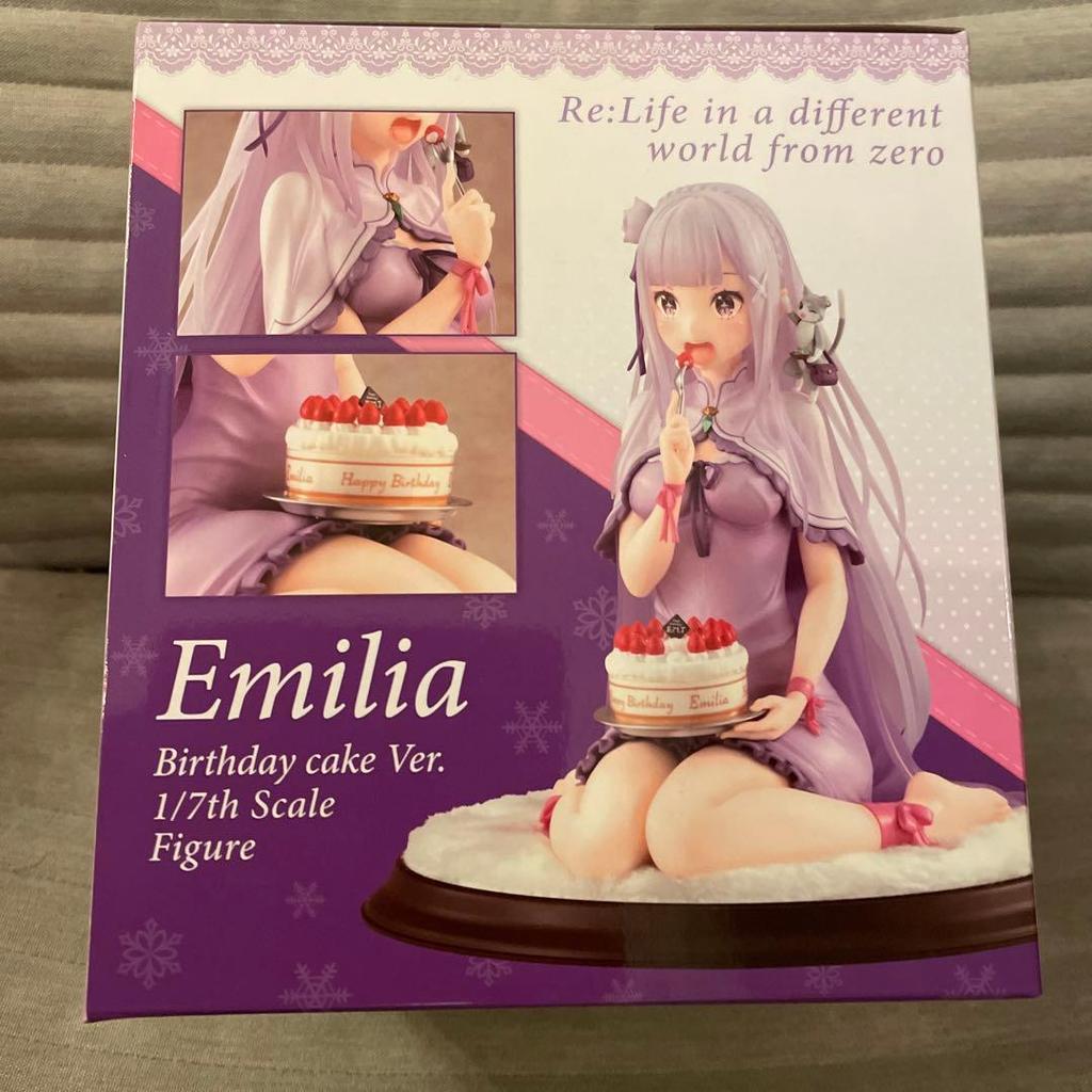 [USED] Emilia Birthday Cake Ver. 1/7 Scale Figure