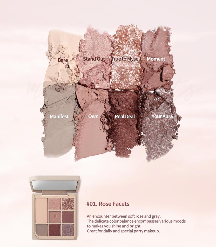 [Heart Percent] Dotted Mood Kids Palette 01. Rose Facet / Heart Percent