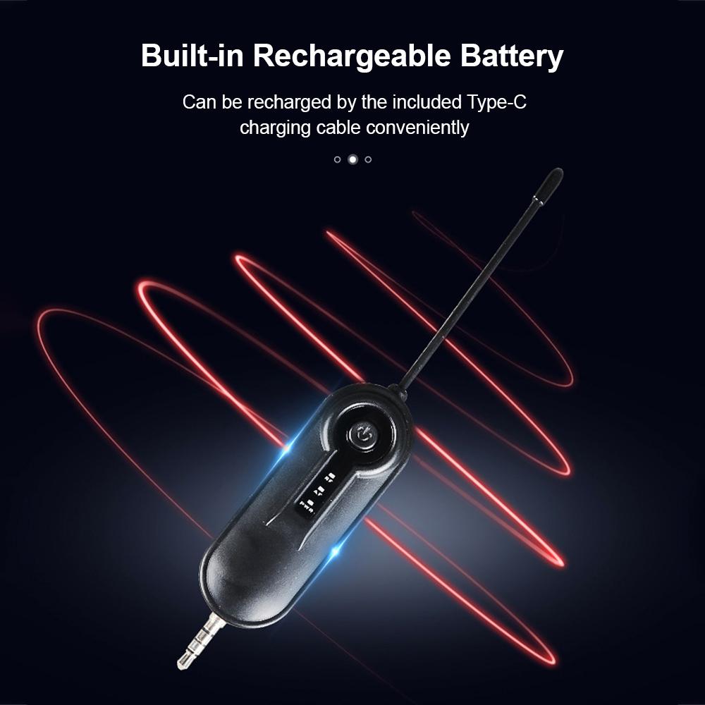 UHF Wireless Microphone Headset Mic System 50M Effective Transmission Built-in Battery 3.5mm TRRS