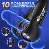 Vibratore Sex Toys per Uomo, Masturbatore Vibrante per Pene con 10 Doppi Morsi a Testa e Funzione di Vibrazione, Stimolatore Portatile per Allenamento a 360° per Uomo