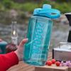 Kunststoff-Fitness-Wasserflasche mit hoher Kapazität und Griff - Hitzebeständig, für Männer und Frauen
