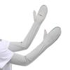 UV Protection Arm Sleeves for Women Mittens Cycling Palm-Cutout Cooling Ice Silk Driving Outdoor Travel Breathable Arm Covers