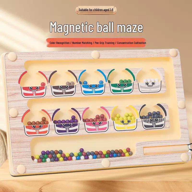 Magnetic Maze Logic Toy: Rolling Ball Early Education Board