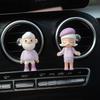 New Car Gift Car Perfume Fragrance Cute Cartoon Air Vent Decoration Car Aroma Diffuser Stone Car Interior Ornament Fragrance