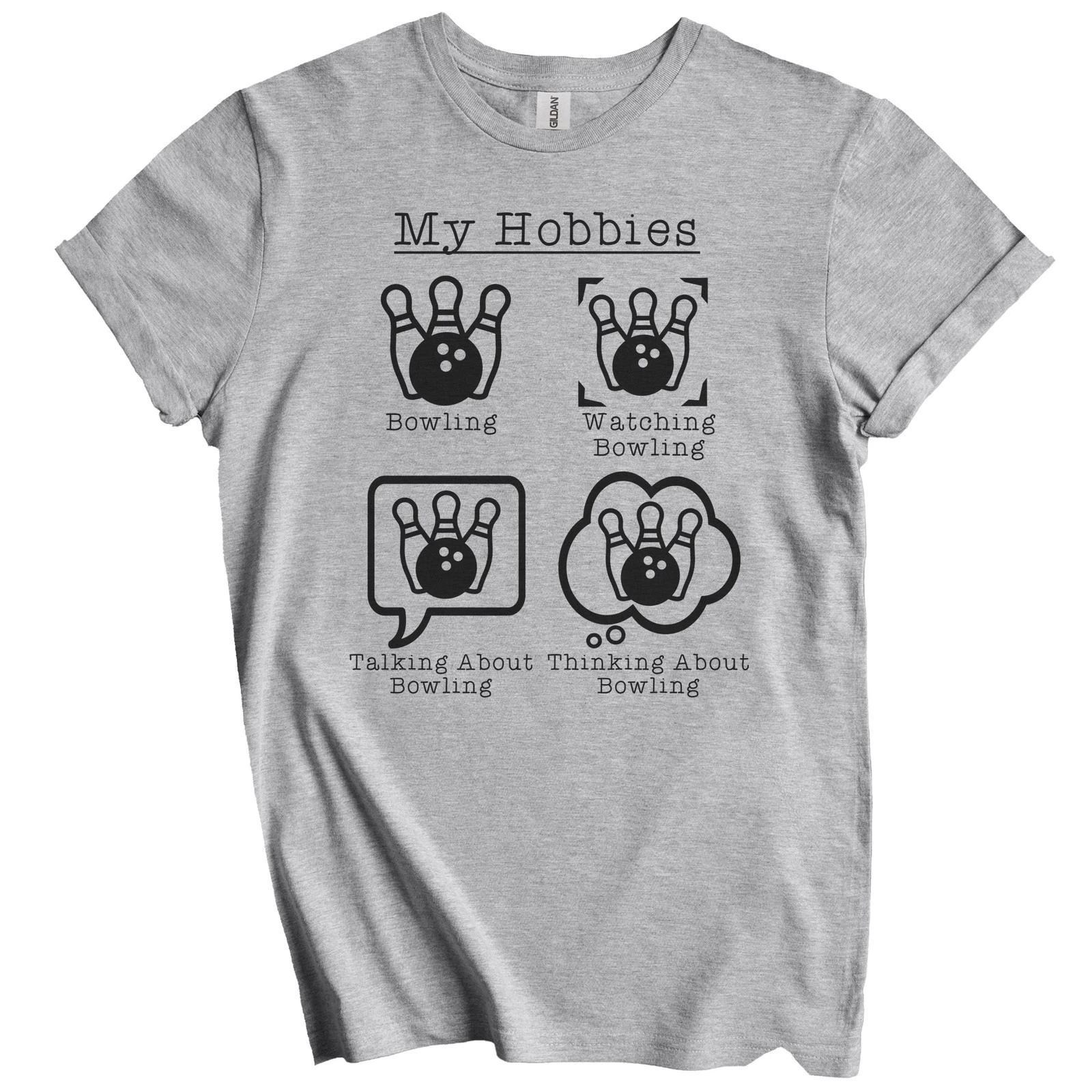 My Hobbies Bowling Funny Bowler T-Shirt S