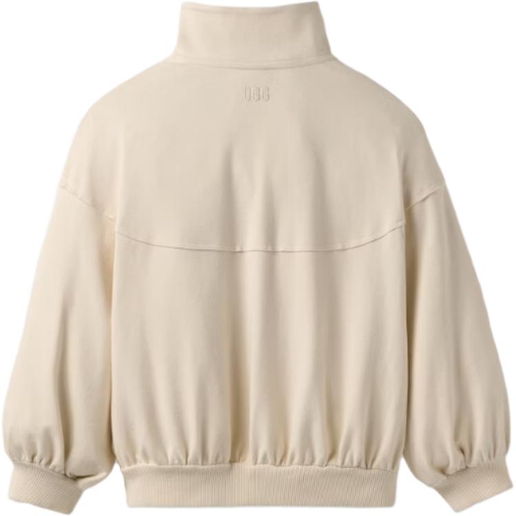 UGG Solid Color Stand Collar Zip Jacket Women Jackets 1175151-CRM