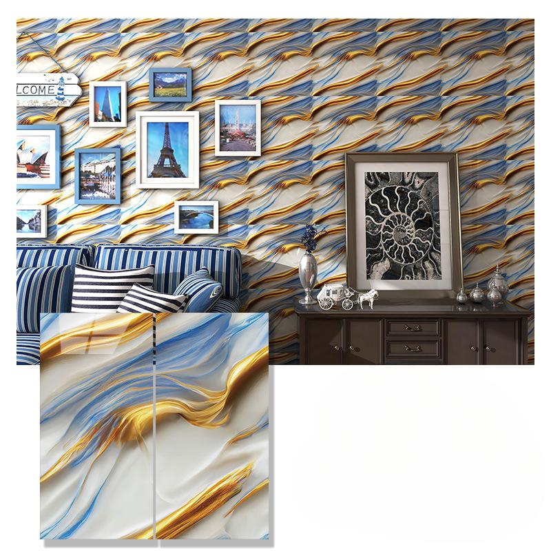 Marmură Bucătărie Film rezistent la ulei Sobă impermeabilă rezistentă la umiditate Tapet autoadeziv Blat Renovare dulap autocolant gresie