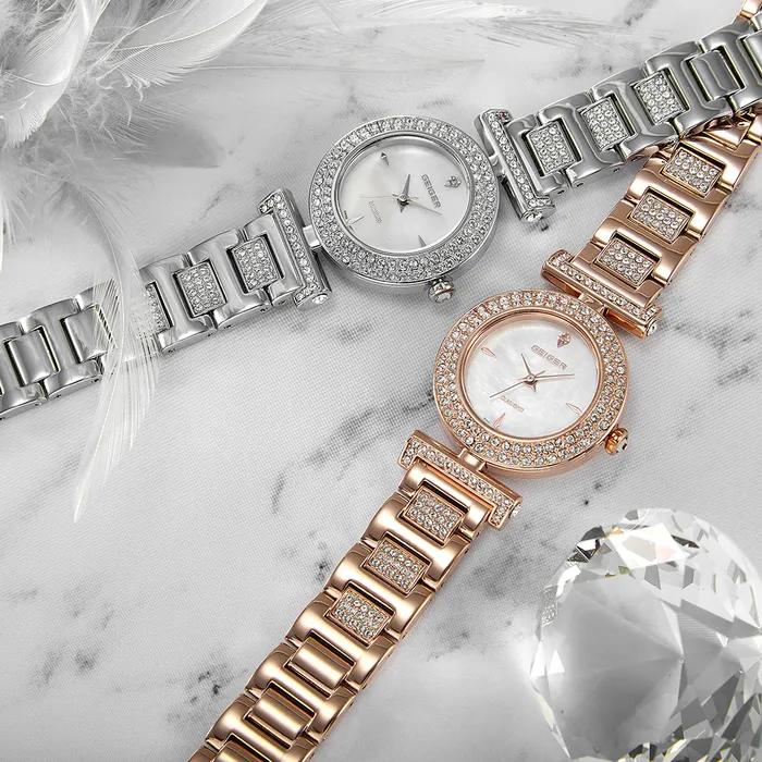 Diamond Mother-of-Pearl Metal Watch GE1244RG_MOP