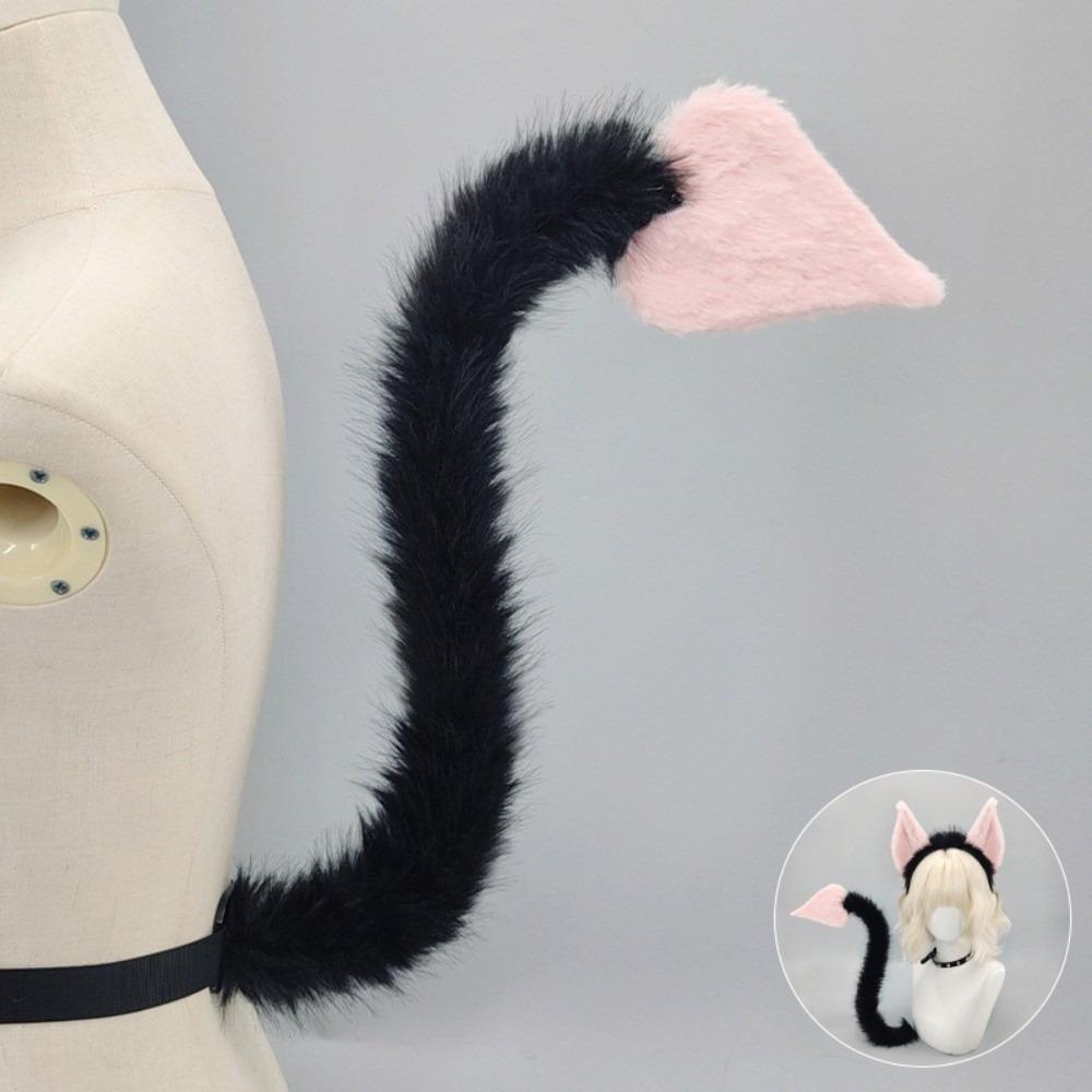 Furry Cat Ears 3D Devil's Sweetheart Tail Fashion Halloween Costume Cosplay Props All Saints' Day