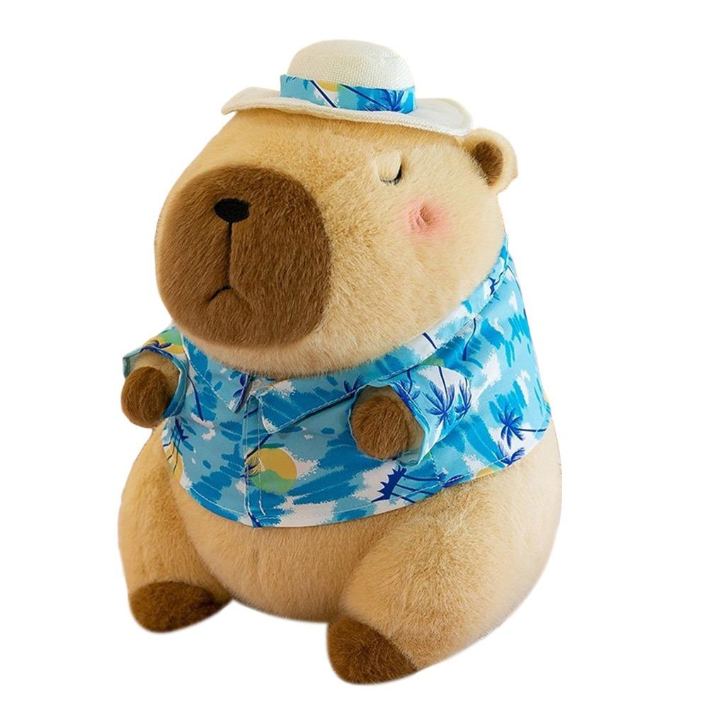 Beachwear Capybara Plush Toy Simulation Animal Doll New Capybara Doll Birthday Gift