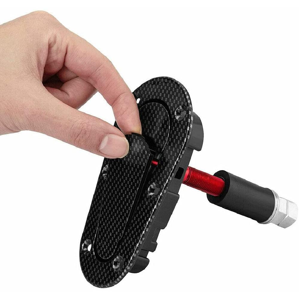 Carbon Fiber Look  Racing Car Flush Mount Hood Latch Steel Pin Locking