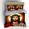 Haloed Jesus with Crown. Bedding Sets Duvet Cover Sets Duvet Covers Pillowcases(1 * Duvet Cover 2 * Pillowcases, Without Duvet Insert)