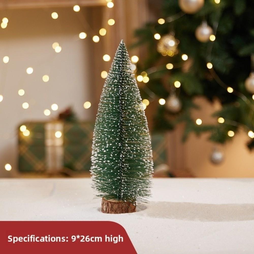LED Lighting Christmas Tree Artificial Snow Frost Design Mini Christmas Tree Miniature Size Tabletop Christmas Tree
