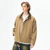 Lapel American Coach Jacket Men's Solid Color Vintage Jacket
