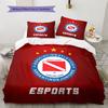 Argentinos Juniors  Pattern Bedding Quilt Set  Home Decoration  Gift (1 * Duvet Cover + 2 * Pillowcase  Without Core)