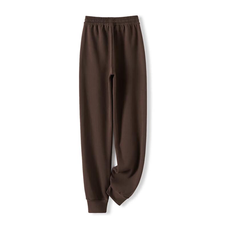 Tachiya Women's Fleece-Lined High-Waist Embroidered Joggers