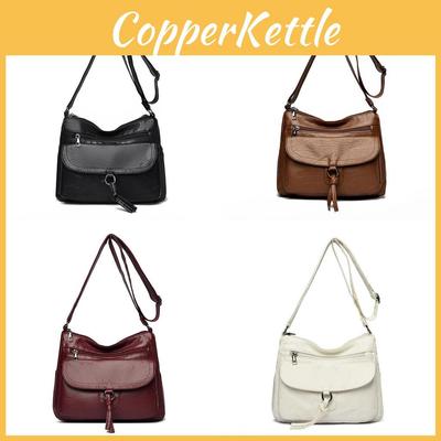 Pu Single Shoulder Bag For Women With Multiple Pockets Crossbody Style For Daily Use