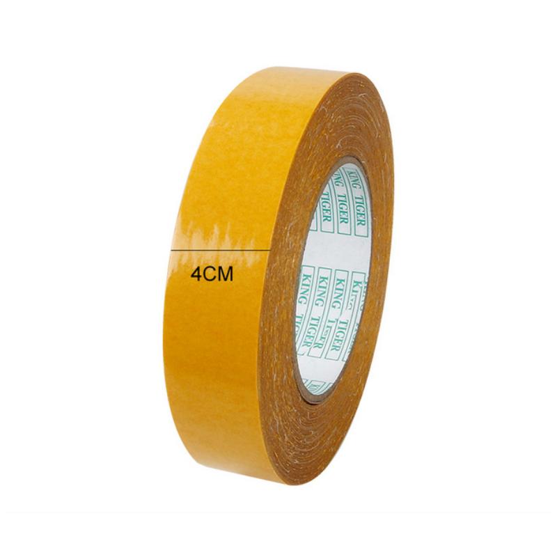 1Roll 20M Double Sided Tape High Viscosity Grid Fiber Transparent Double Sided Tape Sticky Adhesive Fiber Mesh Tape